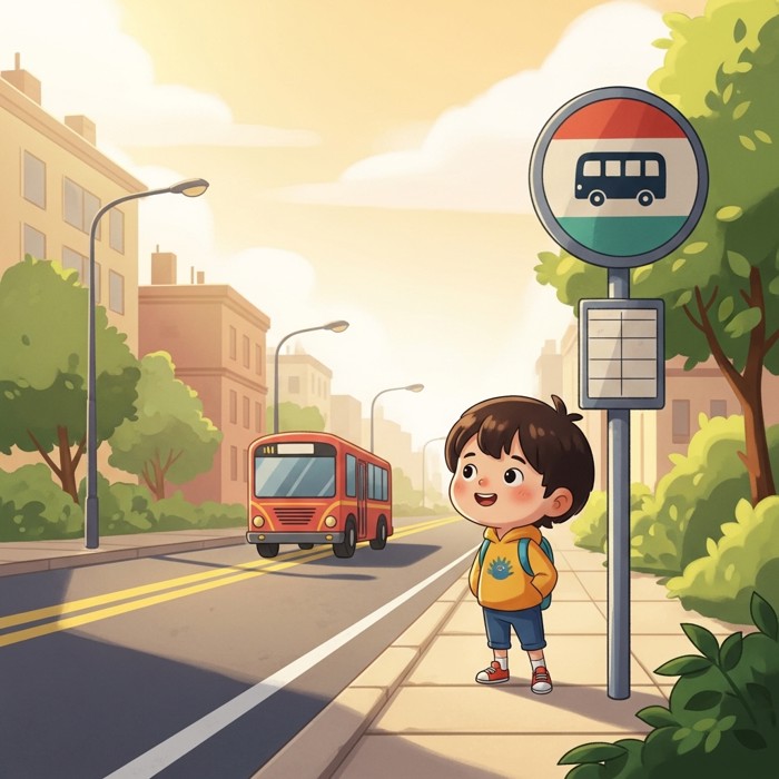 Waiting at the Bus Stop