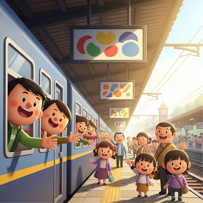 Tàu hỏa đang ở đâu?