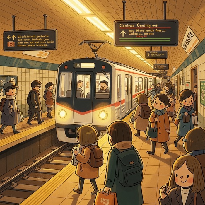 Đi tàu điện ngầm đến chỗ làm, a story about City Life