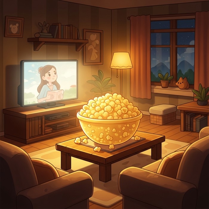 Đêm xem phim và bỏng ngô, a story about Movies