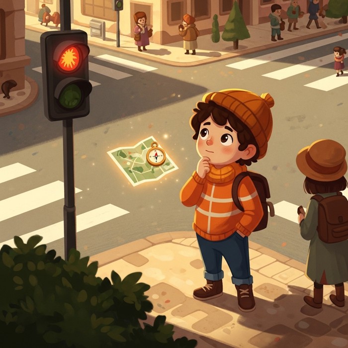 Lạc đường và tìm kiếm sự giúp đỡ, a story about Directions & Places