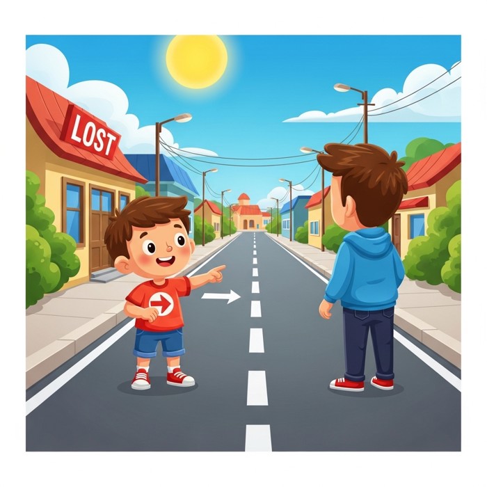Chỉ đường cho người lạ, a story about Directions & Places